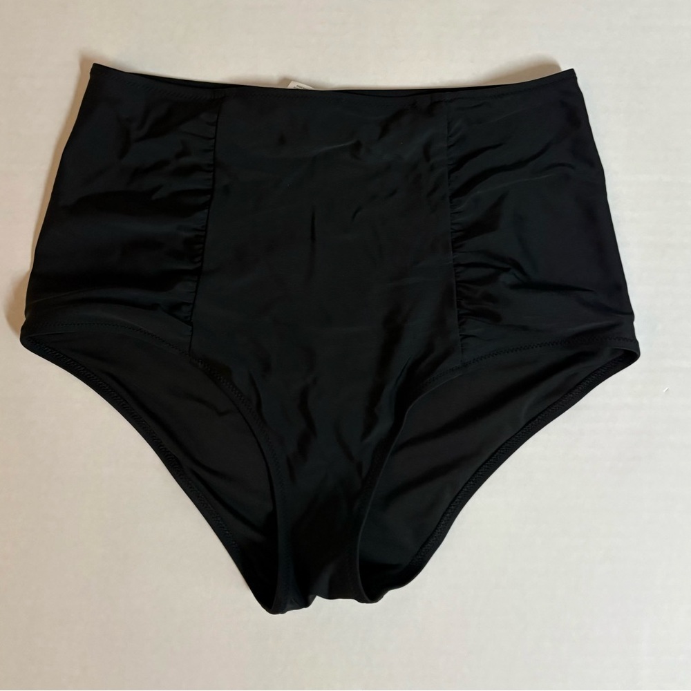 Aerie High-Waisted Black Swim Bottoms
